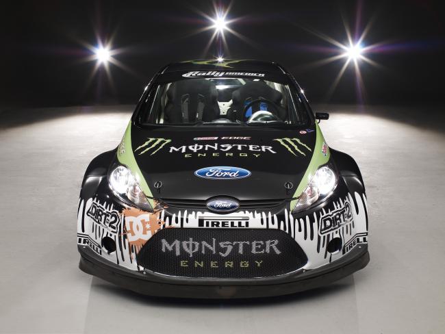 Video Ken Block Goes Ice Skating in his Fiesta Monster Rally