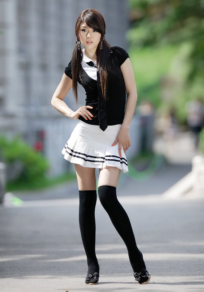 Sexy Asians Short Skirt 49