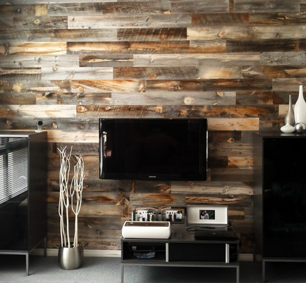 Stikwood Wall Mural Is the Urban Man's Log Cabin ...
