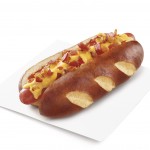 SONIC Cheesy Bacon Pretzel Dog