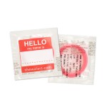 Hello My Name is – Condom 4 Pack