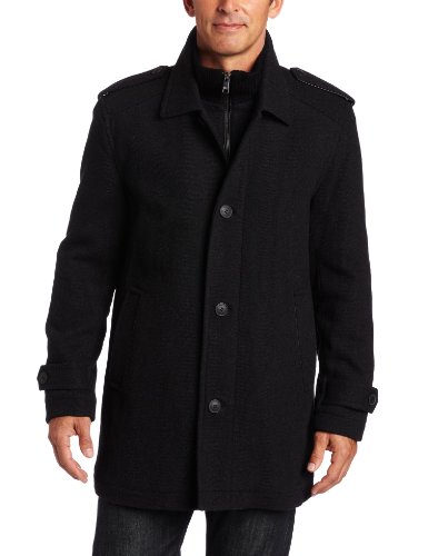 Andrew Marc Men's Lloyd Wool Twill Top Coat - Urbasm