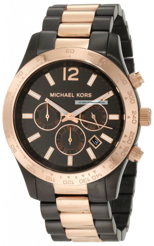 Michael Kors Chronograph Gunmetal Watch MK8208