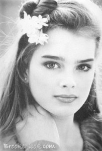 Brooke Shields as a kid