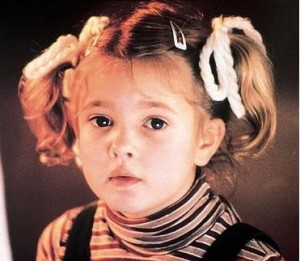 Drew Barrymore as a kid