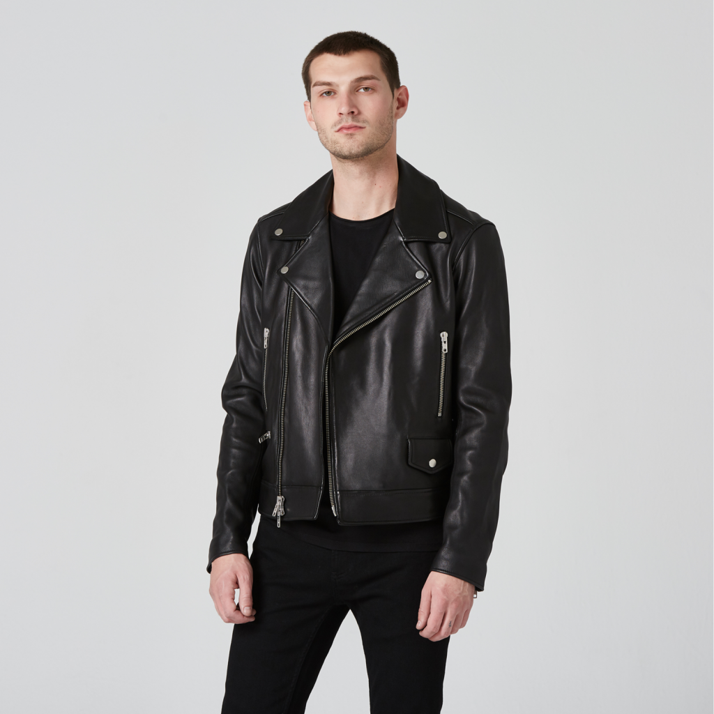 mens-black-leather-moto-jacket - Urbasm